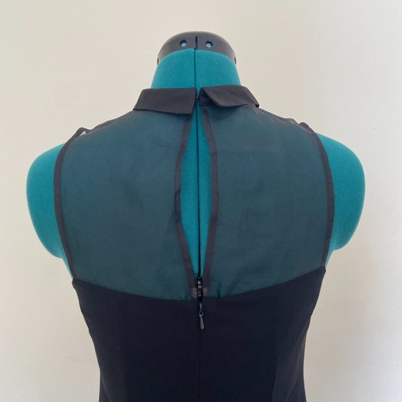 BCBGeneration Handkerchief Dress with Illusion Neckline & Collar - Picture 8 of 9